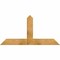 Ekena Millwork Portland Rough Sawn Timber Gable Bracket, Western Red Cedar, 60"W x 30"H x 6"D x 6"F, 12/12 Pitch GBW060X30X0606POR00RWR - alternate 1